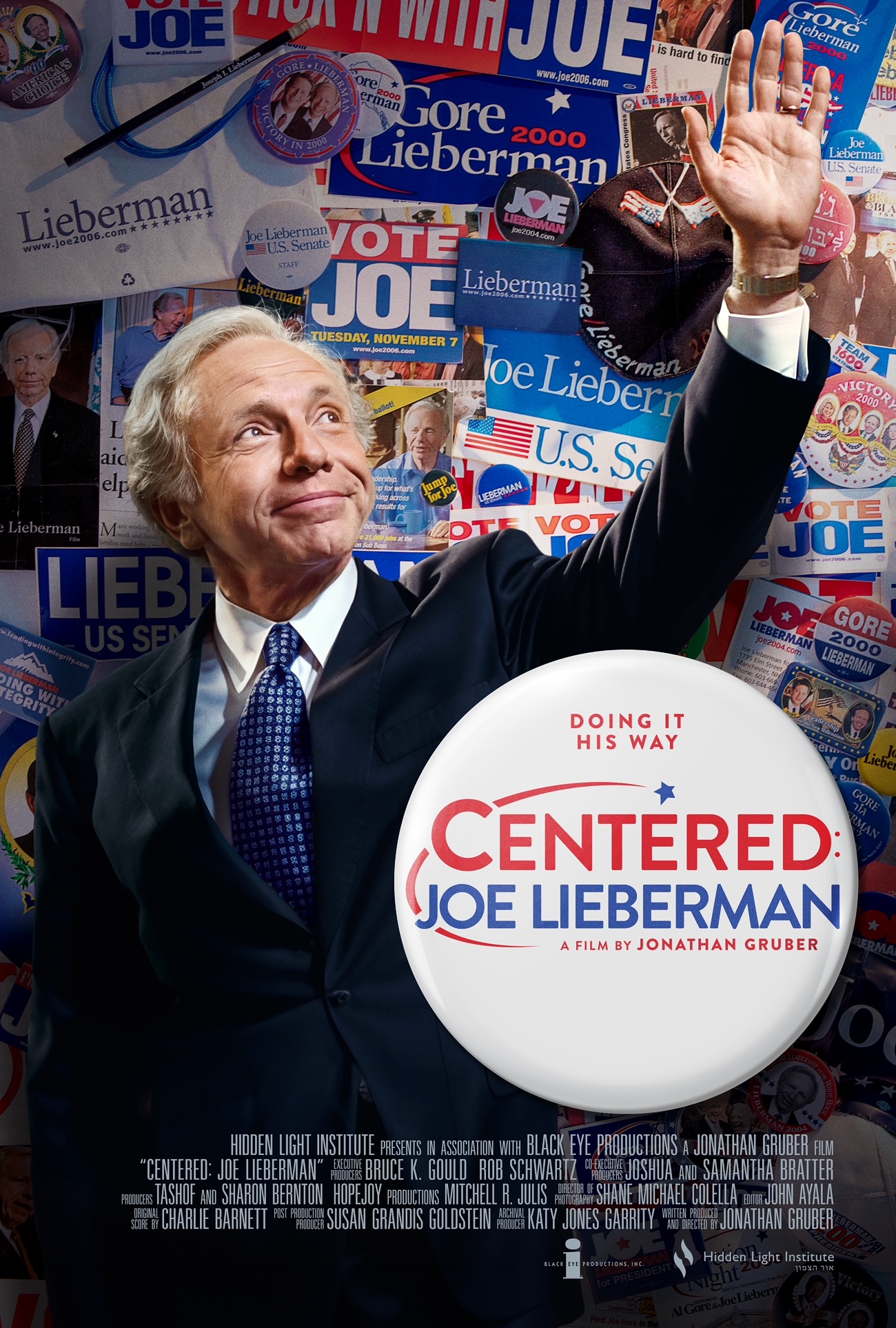 Joshua and Samantha Bratter announced as Executive Producers of Feature Film Documentary with Hidden Light Institute: CENTERED: JOE LIEBERMAN Doing It His Way.